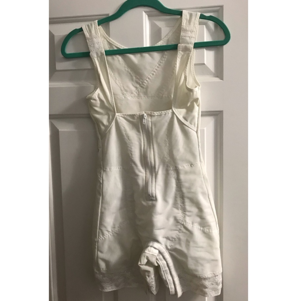 White Slim Body Shaper with Zipper